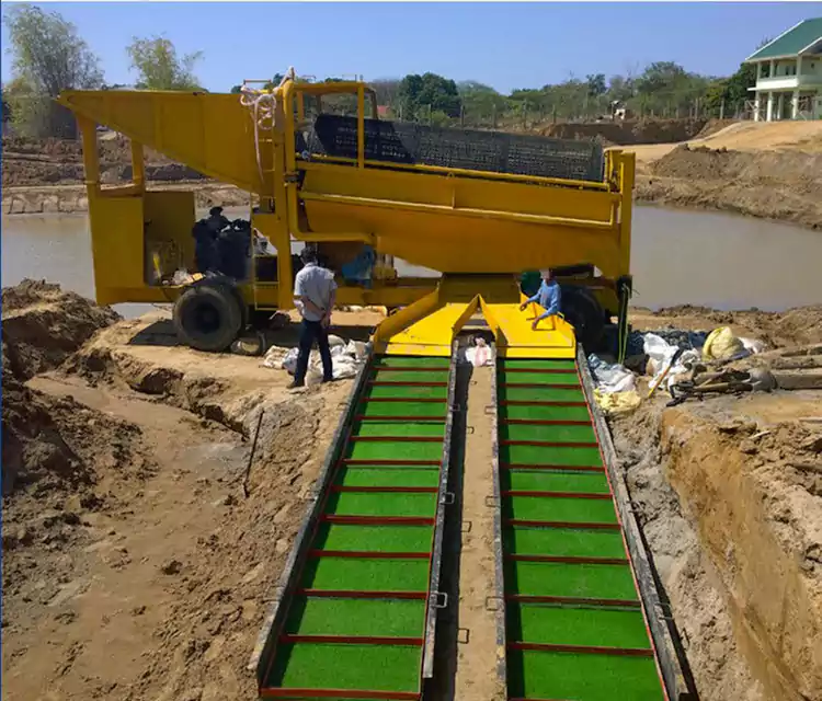 Troli Panning Emas Mudah Alih Mudah Alih