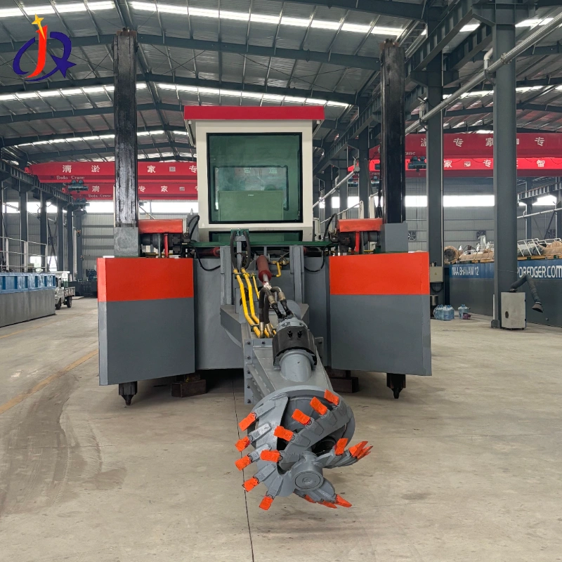 Kapal Korek Sedut Pemotong Air Cetek Kecil